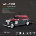 Bluetooth-högtalare Ws-1934 Trådlös 10W, Stödjer Tf-kort (Röd)