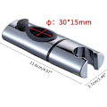 Miniatyrbillede 2 af 5: Chrome Abs Brusehoved Holder Bruseholder Clip On Shower Bar Håndbruser Holder 360 Rotation For Badeværelse Oval,s