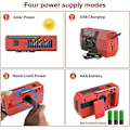Miniatyrbilde 5 av 5: AM/FM/NOAA Solcelledrevet Radio med Håndsveiv, med SOS-Alarm, 2000mAh (gul)