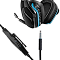 Miniatyrbillede 2 af 5: 3,5 mm hovedtelefonkabel med inline-kontrol til G633 G933 headset