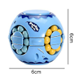 Miniatyrbillede 5 af 5: 2 i 1 roterende spinner Magic Bean Infinity Cube Stress Relief Ball 2