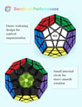 Miniatyrbillede 2 af 4: Dodekaeder Terning, 3X3X3 Pentagon Speed Cube Dodekaeder Magic Cube Puslespil Legetøj