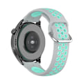 Miniatyrbillede 3 af 5: Dualfarvet metalspænde justerbar silikoneurrem 22mm til Huawei Watch 3/Watch 3 Pro Multicolor H