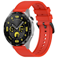 Pikkukuva 4 / 5: Huawei Watch GT 4 / Garmin Venu 2 -kellolle 22 mm:n pehmeä silikoniranneke Red