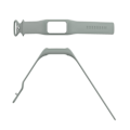 Miniatyrbild 5 av 5: Integrera silikonklockarmband för Fitbit Charge 6/5/4/3, klockarmband med fodral Grey