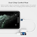 Miniatyrbillede 3 af 5: Iphone hovedtelefonadapter 2 i 1 Lightning til 3,5 mm
