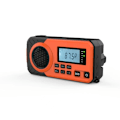 Miniatyrbild 1 av 5: Nödradio med NOAA-väder, Handvevad AM/FM-radio med SOS-larm (Orange)