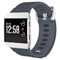 Miniatyrbillede 4 af 4: For Fitbit Ionic Dragon Scale Texture Silikonurrem med spænde, størrelse:S(hvid) S Blue Grey