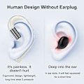Miniatyrbillede 5 af 5: Bluetooth-hovedtelefoner uden ørestik, støjreducerende håndfrit headset Ørekrog Trådløse hovedtelefoner med mikrofon til iPhone og Android Smart White
