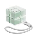 Pilleæske, 8 rum Rubik's Cube foldbar, med ophængsrem Green