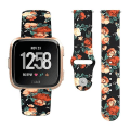 Pikkukuva 1 / 5: Fitbit Versa 2 / Lite 22 mm:n käänteisellä soljella printed watch SDK Red Rose
