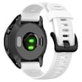 Miniatyrbillede 1 af 5: Til Garmin Forerunner 945/ 935 Udskiftning Rem Stål Spænde Tekstureret Silikone Urrem White