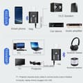 Miniatyrbillede 2 af 4: Bluetooth 5.0-modtager 2-i-1-sender 3,5 mm Aux