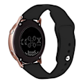 Miniatyrbild 1 av 5: 20mm Silikonklockarmband för Samsung Galaxy Watch6 Classic 47mm 43mm Black