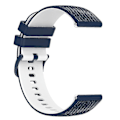 Miniatyrbild 4 av 5: Klockarmband för Garmin Vivoactive 4/Garmin Forerunner 255 klockarmband rutnät textur ersättningsklocka Navy Blue White B Garmin Forerunner 255