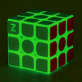 Miniatyrbilde 4 av 4: 3x3 Fluorescerende Hastighetsterning Gløder I Mørket Magisk Hastighetsterning Hjernepuslespill IQ-Puslespill Grønn Fluorescerende