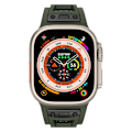 Miniatyrbilde 3 av 5: TPU-klokkestropp for Apple Watch Ultra 2 Ultra 49mm / Series 9 8 7 45mm / 6 5 4 SE (2022) SE (2023) SE 44mm / 3 2 1 42mm Army Green Black