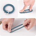 Miniatyrbilde 4 av 5: Elastisk nøkkelringarmbånd - 6 stk, spiralarmbånd for badstue, treningsstudio, ID-kort