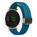 Miniatyrbillede 1 af 5: For Garmin Lily 2 Silikonerem med magnetisk foldelås Rock Cyan Black Buckle