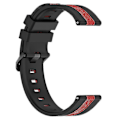 Miniatyrbilde 4 av 5: For Huawei Watch GT 3 42mm/Watch GT Silikonurrem Bredde 20mm Dobbel Myk Rem Black Red C Samsung Galaxy Watch 5