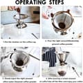 Miniatyrbilde 3 av 3: Gjenbrukbart kaffefilter med dobbelt nettingdesign (liten)