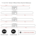 Miniatyrbilde 5 av 5: Håndleddsrem for Apple Watch Series 9/8/7 41mm/6/SE (2023)/SE(2022)/SE/5/4 40mm/3 2 1 38mm A Apple Watch Series 9 4