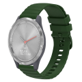 Miniatyrbillede 1 af 4: 18 mm silikone urrem til Garmin Vivomove 3s Army Green