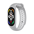 Pikkukuva 1 / 4: Kaksiväriinen silikoniranneke Xiaomi Mi Band 5/6:lle Gray