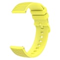 Miniatyrbilde 4 av 5: 18mm Rutete Silikonklokkestropp for Garmin Venu 3s / Forerunner 265s Yellow