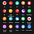 Miniatyrbild 2 av 5: 2022 Blodsocker Smart Watch Ecg+ppg Monitoring Blodtryck Kroppstemperatur Smartwatch Herr Ip68 Vattentät Fitness Tracker - Smart Watches Black
