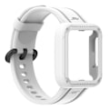 Pikkukuva 1 / 5: Sopii Redmi 1/Mi Watch Lite/Redmi 2/Mi Watch2 Lite Monokromaattiseen Silikoniseen Integroidun Rannekkeeseen White