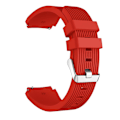 Miniatyrbillede 1 af 3: Pinstriped silikone smart watch rem til Samsung Galaxy Watch3 45mm Red D Samsung Galaxy Watch3