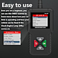 Pikkukuva 5 / 5: Ya101 Obd2 Auton Vikakoodien Diagnostiikkalukija