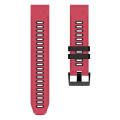 Miniatyrbillede 2 af 4: 26 mm silikone urrem til Garmin Fenix ​​7x Solar Red Black