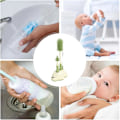 Miniatyrbillede 5 af 5: Flaskebørstesæt, Flaske Sugerør Nippel Børstesæt, For Bedre Rengøring Af Babyflasker, Grøn