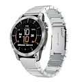 Miniatyrbillede 1 af 4: Til Garmin Epix Gen 2 22mm Tortoise Shell rustfrit stål urbånd ZPI Sliver