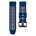 Miniatyrbilde 3 av 5: For Garmin Fenix 7X/ 7X Pro/ 6X Quickfit 26mm Watch Band Tre-rads hull med dobbel farge silikonrem Sapphire Black