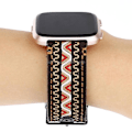 Miniatyrbillede 4 af 5: Til Fitbit Versa etnisk stil ægte læderurrem LEQ Bohemia