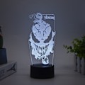 Pikkukuva 3 / 5: 3D-yövalo, luova valomaalauskoriste, koriste-esineet lasten lahjoihin, musta pyöreä Venom 16 color remote control