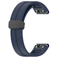 Miniatyrbillede 1 af 5: 20mm magnetisk silikonearmbånd til Samsung Galaxy Watch 6/6 Classic/5/4/huawei Watch Gt 3 42mm, urrem sort spænde Navy Blue