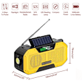 Pikkukuva 3 / 5: Aurinkoradio, LED-hätäradio aurinkoenergialla, aurinkovoimalla toimiva hätävalaisin (keltainen)