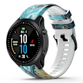 Miniatyrbillede 3 af 3: Til Garmin Forerunner 965/955/945/935 Hurtigudløselig Urrem Silikonemønstret Udskiftningsrem Style C