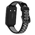 Miniatyrbillede 2 af 4: Åndbar silikoneurrem til Huawei Band 7 / 7 NFC Black Grey