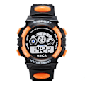 Miniatyrbild 1 av 3: Elektronisk watch för barn Färg Lysande urtavla Livslängd Vattentät multifunktions elektronisk watch för pojkar och flickor orange