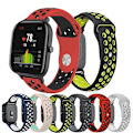 Miniatyrbilde 5 av 5: 20mm tofarget silikonrem for Huami Amazfit GTS A Garmin Vivoactive 3
