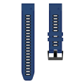 Miniatyrbillede 2 af 4: 26 mm silikone urrem til Garmin Descent Mk2 Midnight Blue Black