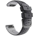 Miniatyrbilde 1 av 4: For Garmin Fenix 6 Silikonurrem For Garmin Fenix 6 Black Grey