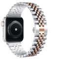 Miniatyrbilde 1 av 5: Metallrem for Apple Watch 49 mm 40 mm 41 mm 42 mm 44 mm 45 mm Luksusrem i rustfritt stål Tilbehør for Iwatch 8 7 6 5 4 3 2 Se 42mm 44mm 45mm 49mm Silver rose gold