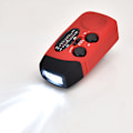 Miniatyrbilde 5 av 5: LED-lys solenergi håndsveiv kraftgenerering alarm katastrofeforebyggende nødradio RED