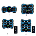 Miniatyrbild 2 av 5: Mini bärbar elektrisk massagelapp för nacke axel cervikal massage lappar självhäftande lägre impedans ersättning nackmassage dynor 3Pc Patch without remote control